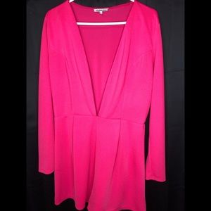 Plus size hot pink jumper